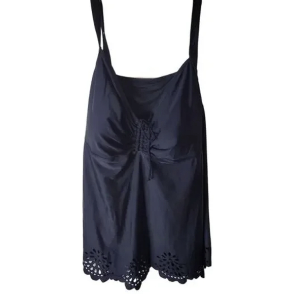 Women's BLOOMCHIC Black Plus Size 28 Bikini Tankini Top - Picture 4 of 8